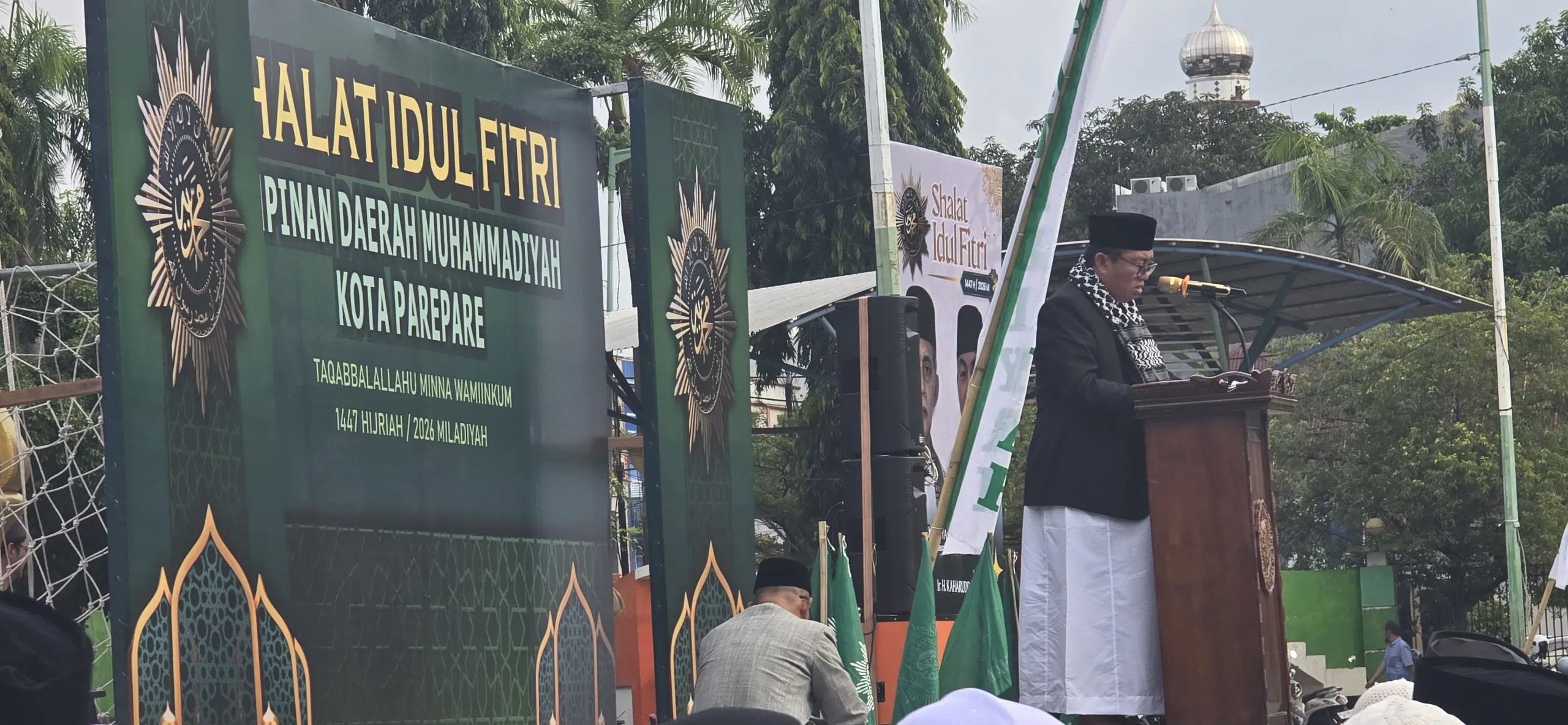 Ketua DPRD Khatib Idul Fitri 1447 H di Lapangan Andi Makkasau