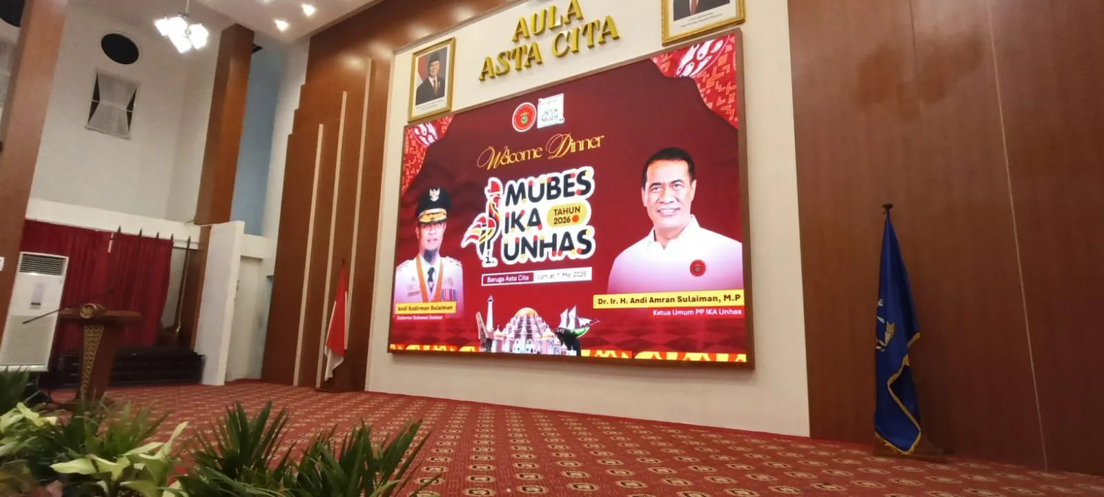 Gubernur Sulsel Jamu Alumni Unhas di Malam Ramah Tamah Mubes 2026