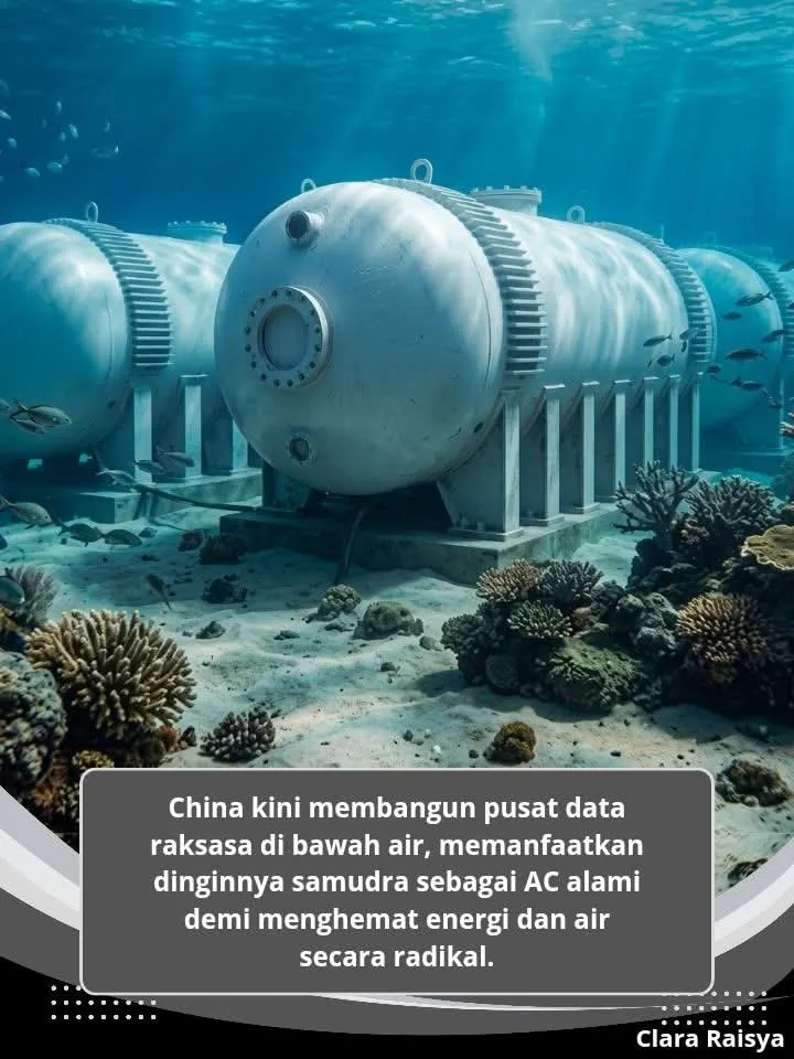 Teknologi Masa Depan: China Tenggelamkan Ribuan Server ke Dasar Laut Demi Efisiensi Energi