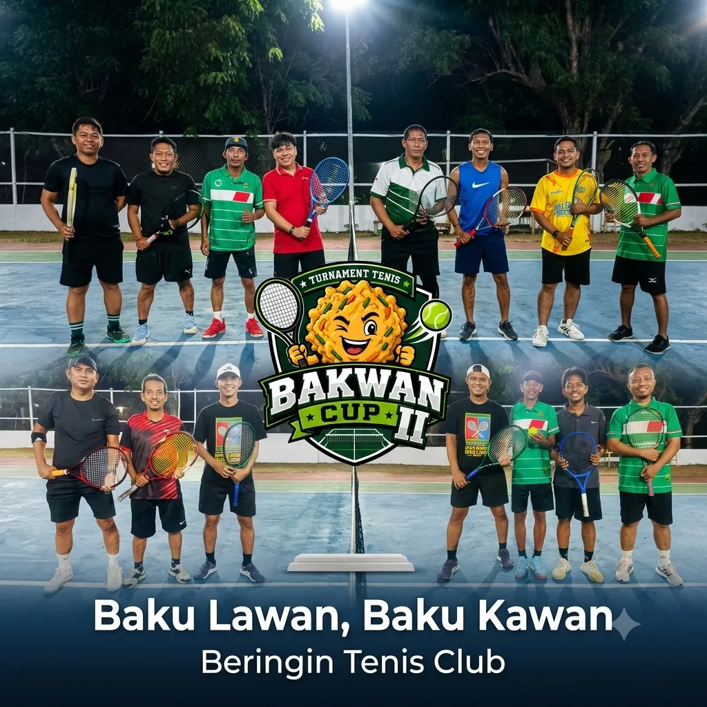 Baku Kawan Baku Lawan! Bakwan II Kembali Hadir, Beringin Tennis Club Makin Solid Menuju Tana Dewatae Cup I