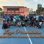 Silaturahmi Hangat di Lapangan Tenis: Beringin Club Suppa Jamu Sahabat Muda Tanru Tedong