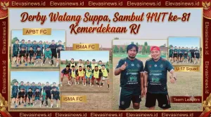 Derby Watang Suppa Memanas: APBT FC dan ISMA FC Unjuk Kekompakan Sambut HUT ke-81 RI